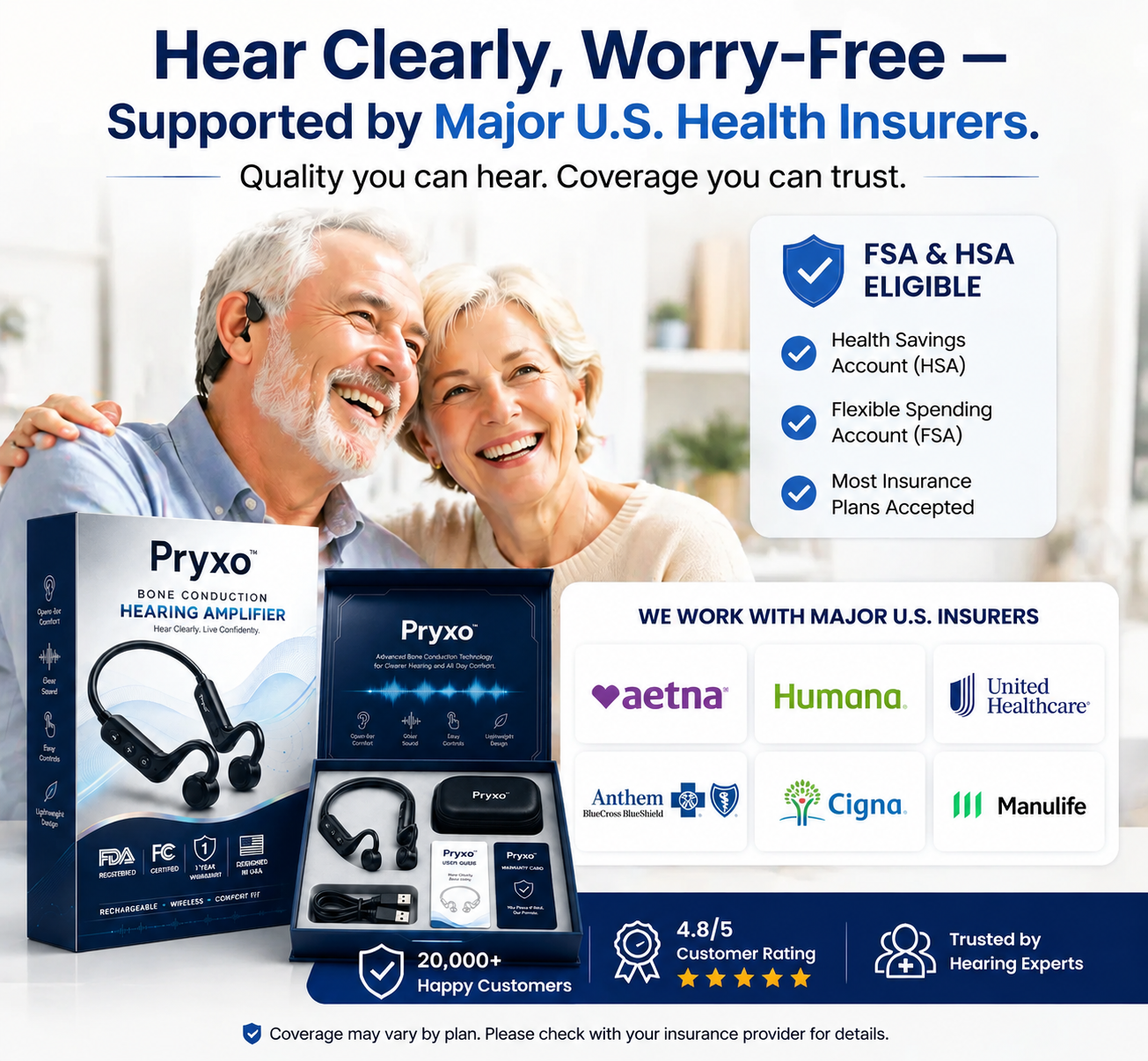 💖#1 THIS IS THE CLEAR WINNER!🔥Pryxo™ Bone Conduction Hearing Aids — Hear the sounds you should hear! ✅Made in the USA