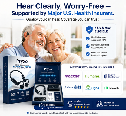 💖#1 THIS IS THE CLEAR WINNER!🔥Pryxo™ Bone Conduction Hearing Aids — Hear the sounds you should hear! ✅Made in the USA