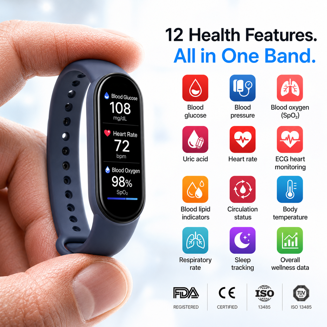 🩸🍬Pryxo™ Non-Invasive Smart Band