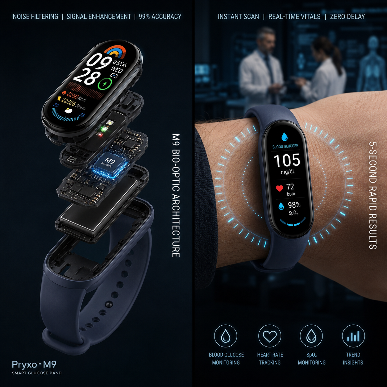 🩸🍬Pryxo™ Non-Invasive Smart Band