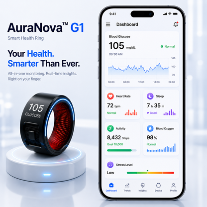 🎉 80% OFF Launch Offer🔥Pryxo™ G1 Non-Invasive Smart Ring