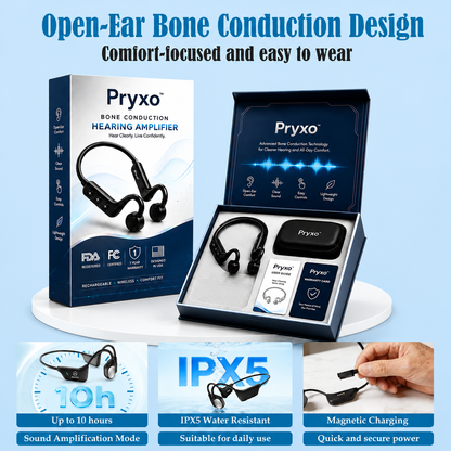 💖#1 THIS IS THE CLEAR WINNER!🔥Pryxo™ Bone Conduction Hearing Aids — Hear the sounds you should hear! ✅Made in the USA