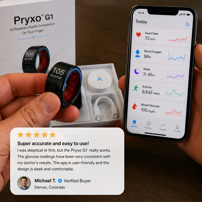 🎉 80% OFF Launch Offer🔥Pryxo™ G1 Non-Invasive Smart Ring