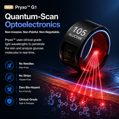 🎉 80% OFF Launch Offer🔥Pryxo™ G1 Non-Invasive Smart Ring