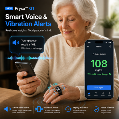 🎉 80% OFF Launch Offer🔥Pryxo™ G1 Non-Invasive Smart Ring